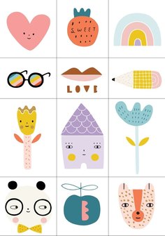 Stickers-panda-love