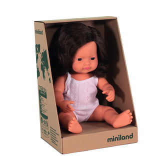 Miniland-pop-Europees-meisje-bruin-haar-38cm
