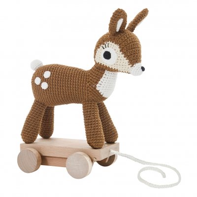 Gehaakt trekspeeltje Bambi - Sebra