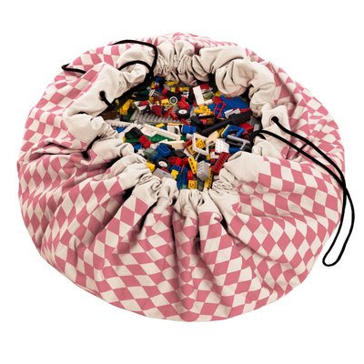 Opbergzak en speeltapijt diamond pink - Play and Go