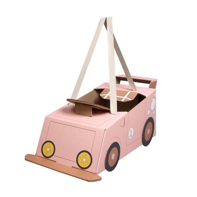 Mister Tody - Kartonnen auto roze