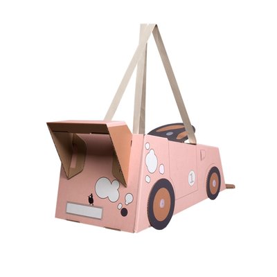 Mister Tody - Kartonnen auto roze
