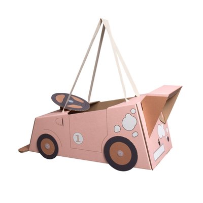 Mister Tody - Kartonnen auto roze