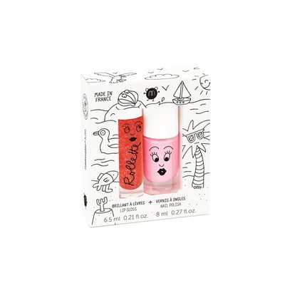 Nailmatic - nagellak Cookie en lipgloss aardbei