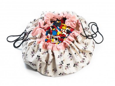 Opbergzak en speeltapijt Minnie Gold shoes - Play and Go