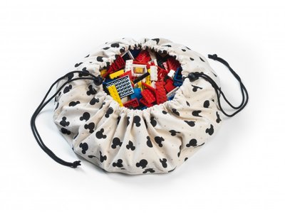 Opbergzak en speeltapijt Mini Mickey Black - Play and Go