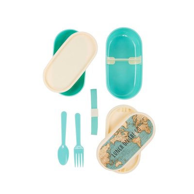 Bento Lunchbox Wereldkaart - Sass & Belle