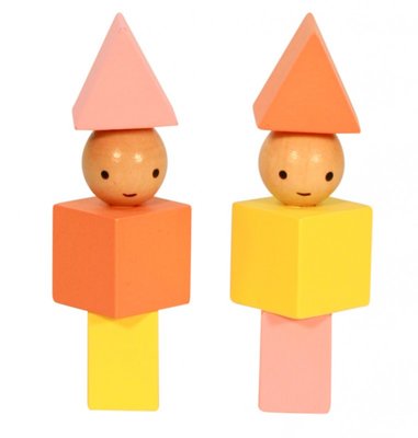A Little Lovely Company - Wooden blocks girls