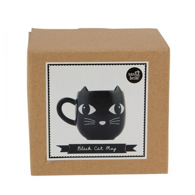Koffietas zwarte kat - Sass & Belle