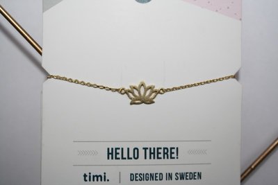 Armband - lotus bloem goud