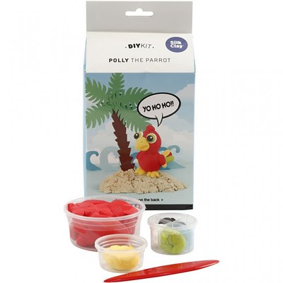 Knutselpakket Silk Clay Polly De Papegaai - Creativ Company
