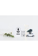 Kerstkaarten box wit 10 stuks - Zoedt