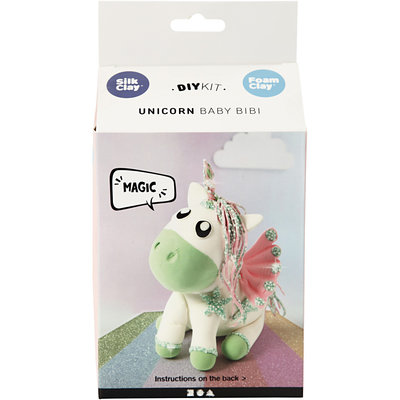 Knutselpakket Foam & Silk Clay Eenhoorn baby Bibi boetseren - Creativ Company