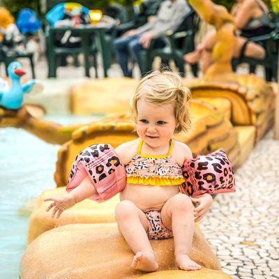 Zwembandjes 0-2 jaar Rosé Leopard - Swim Essentials