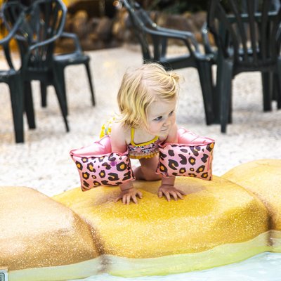 Zwembandjes 0-2 jaar Rosé Leopard - Swim Essentials