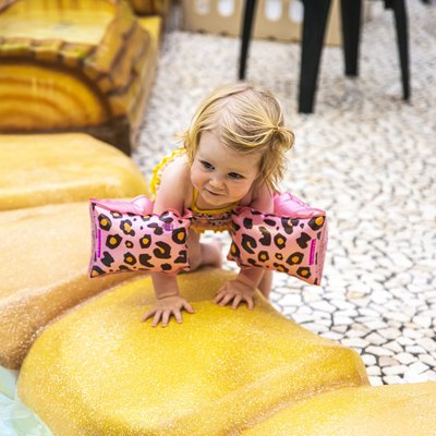 Zwembandjes 0-2 jaar Rosé Leopard - Swim Essentials