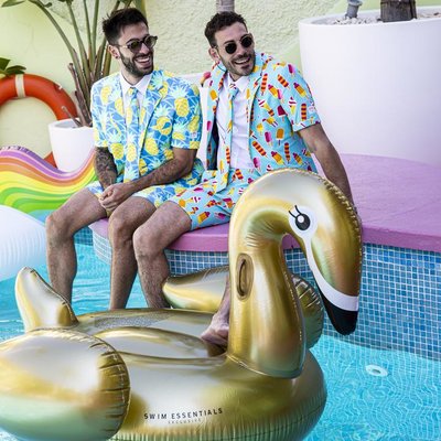 Luchtmatras Gouden Zwaan XL - Swim Essentials