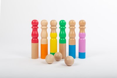 Bowlingspel regenboogkleur - Mora Play