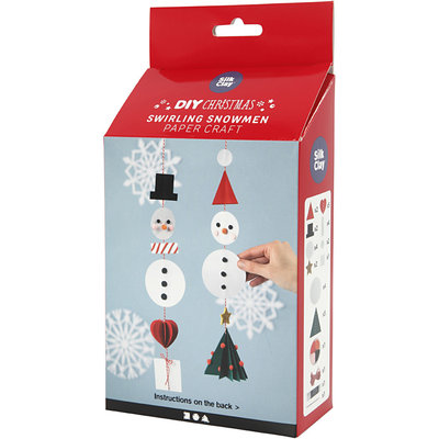 Knutselpakket Papier knutselen Dansende sneeuwpoppen - Creativ Company