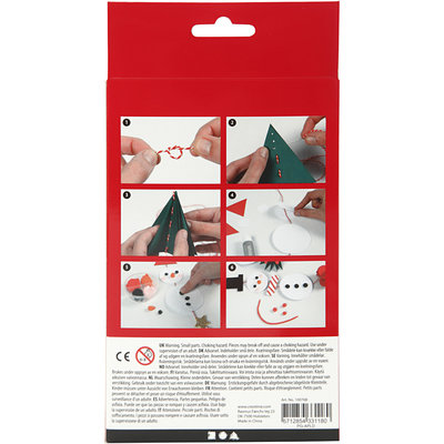 Knutselpakket Papier knutselen Dansende sneeuwpoppen - Creativ Company