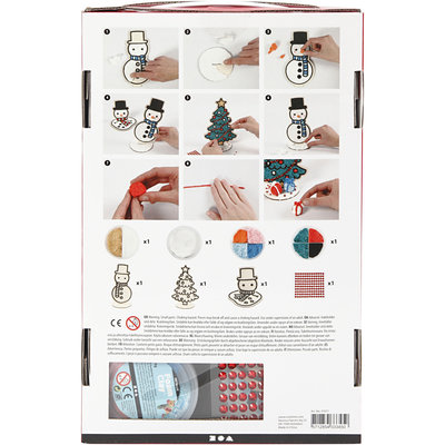 Knutselpakket Foam Clay Sneeuwpop met kerstboom - Creativ Company