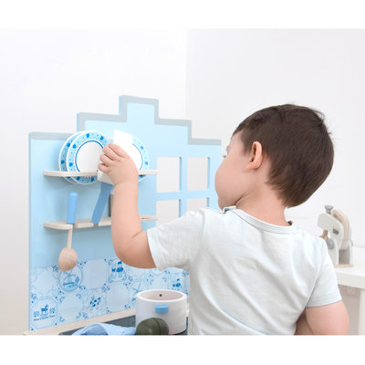 Kinderkeuken Delfts blauw - New Classic Toys
