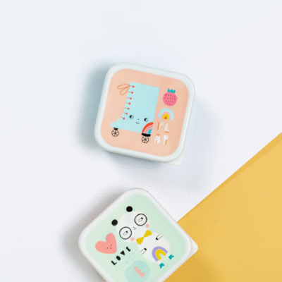 Snackdoosjes rolschaats - set van 3 - Petit Monkey