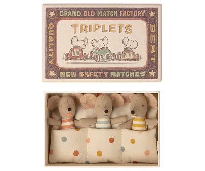 Drieling baby muisjes in doosje - Maileg