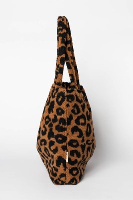 LIMITED EDITION - Teddy leopard brown mom-bag