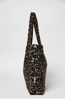 Brown jaguar mom-bag