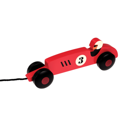 Trekspeeltje vintage houten raceauto - Rex London
