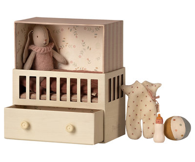 Babykamer met micro konijn - Maileg