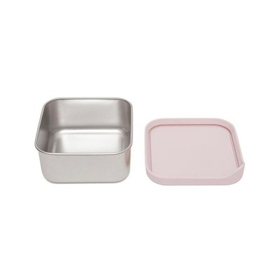 Snackdoosjes Stainless Steel - licht roze - Petit Monkey
