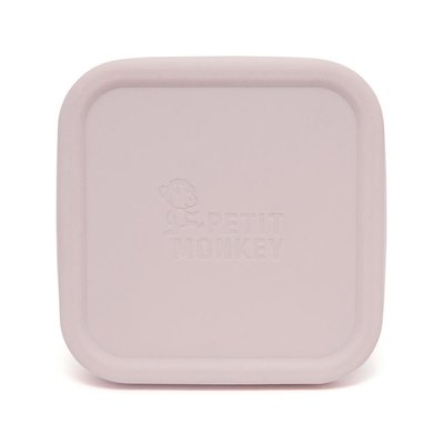 Snackdoosjes Stainless Steel - licht roze - Petit Monkey
