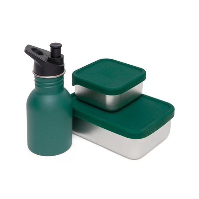 Brooddoos Stainless Steel - groen - Petit Monkey