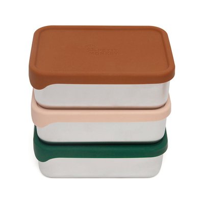 Brooddoos Stainless Steel - groen - Petit Monkey