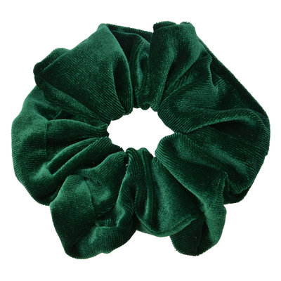 Scrunchie fluweel groen - Clayre & Eef