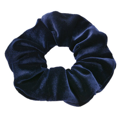 Scrunchie fluweel blauw - Clayre & Eef