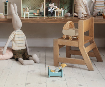 Wieg baby muis blauw- Maileg