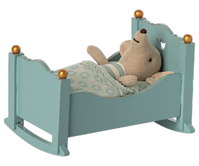 Wieg baby muis blauw- Maileg