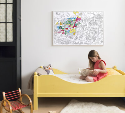 Gigantische kleurposter Dinos - OMY