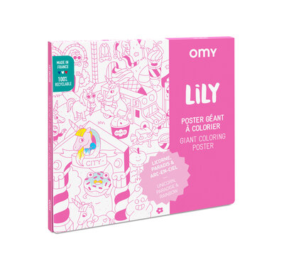 Gigantische kleurposter Lily - OMY