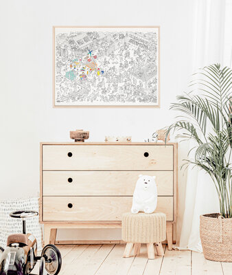 Gigantische kleurposter Pony Club - OMY