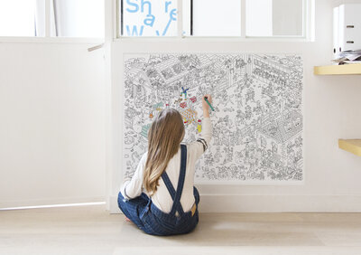 Gigantische kleurposter Pony Club - OMY