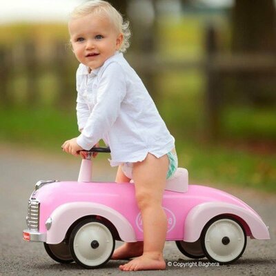 Loopauto Speedster roze - Baghera