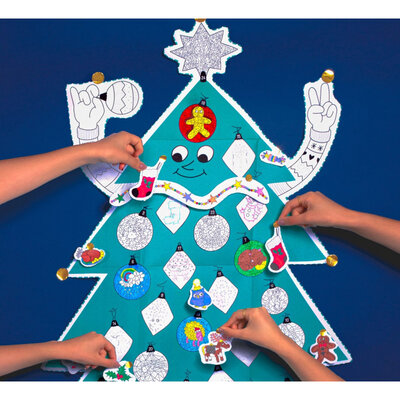 Gigantische kleurposter Kerstboom - OMY