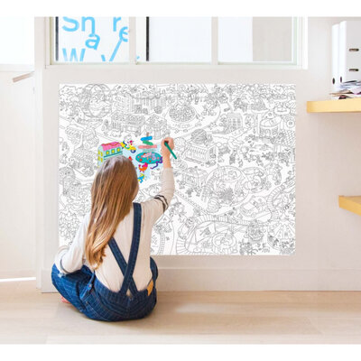 Gigantische kleurposter Animal ciyt - OMY
