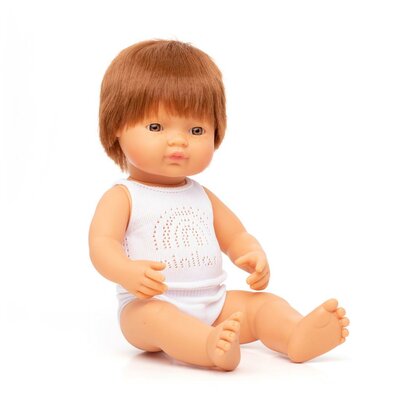 Pop Europese jongen met rood haar en sproetjes - Miniland