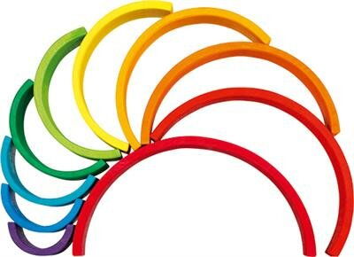 Bouwblokken regenboog - Goki