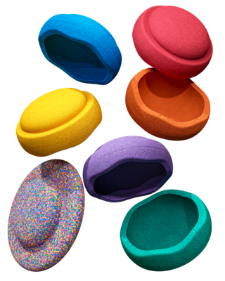 Stapelstenen Rainbow classic 6 +1 Board confetti - Stapelstein